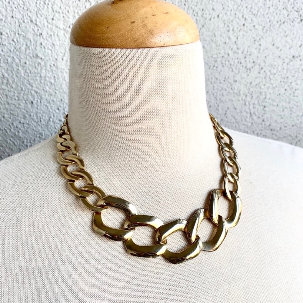 Vintage Gold Tone Chain Necklace